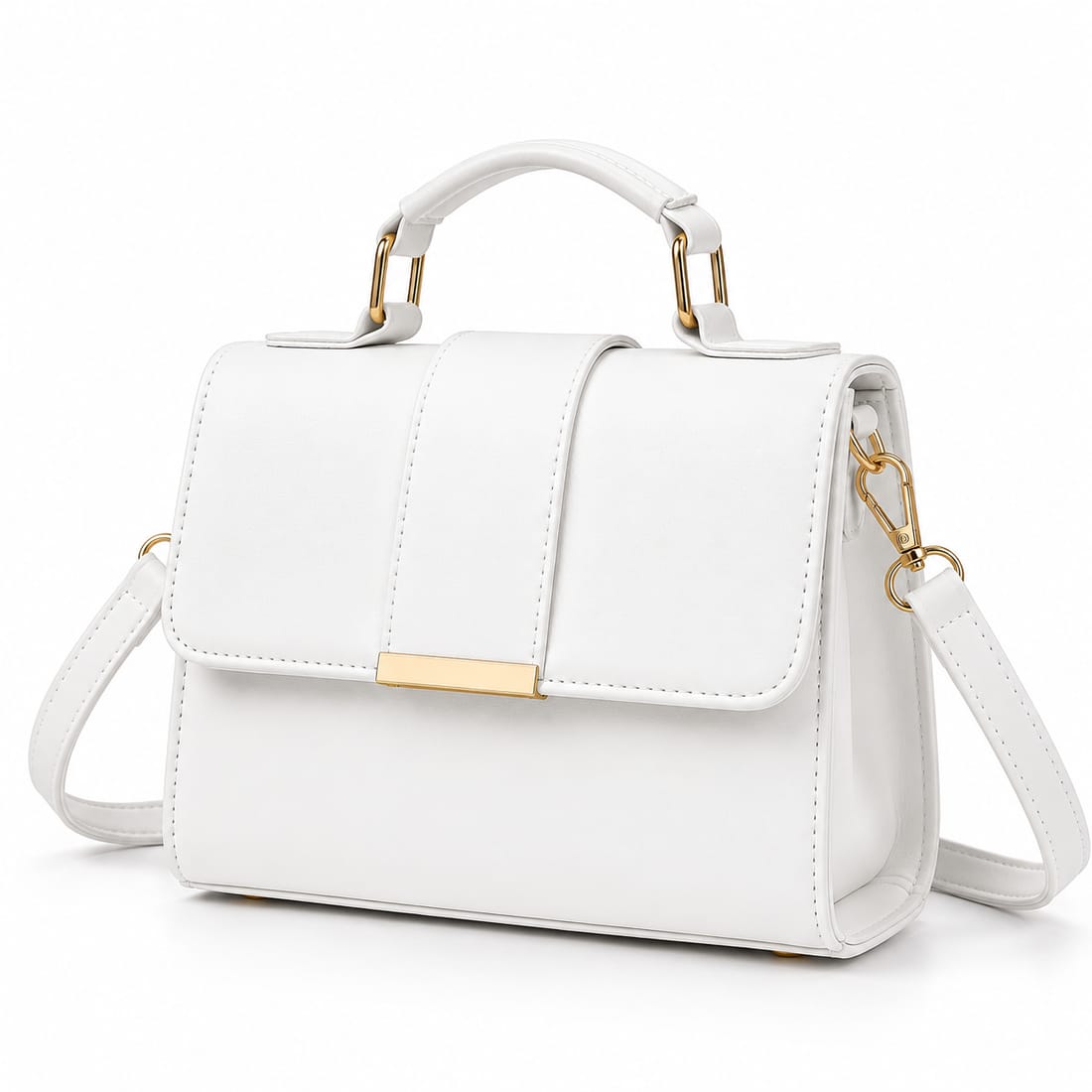 Women's Top Handle Bag – Premium PU Crossbody Handbag for Women