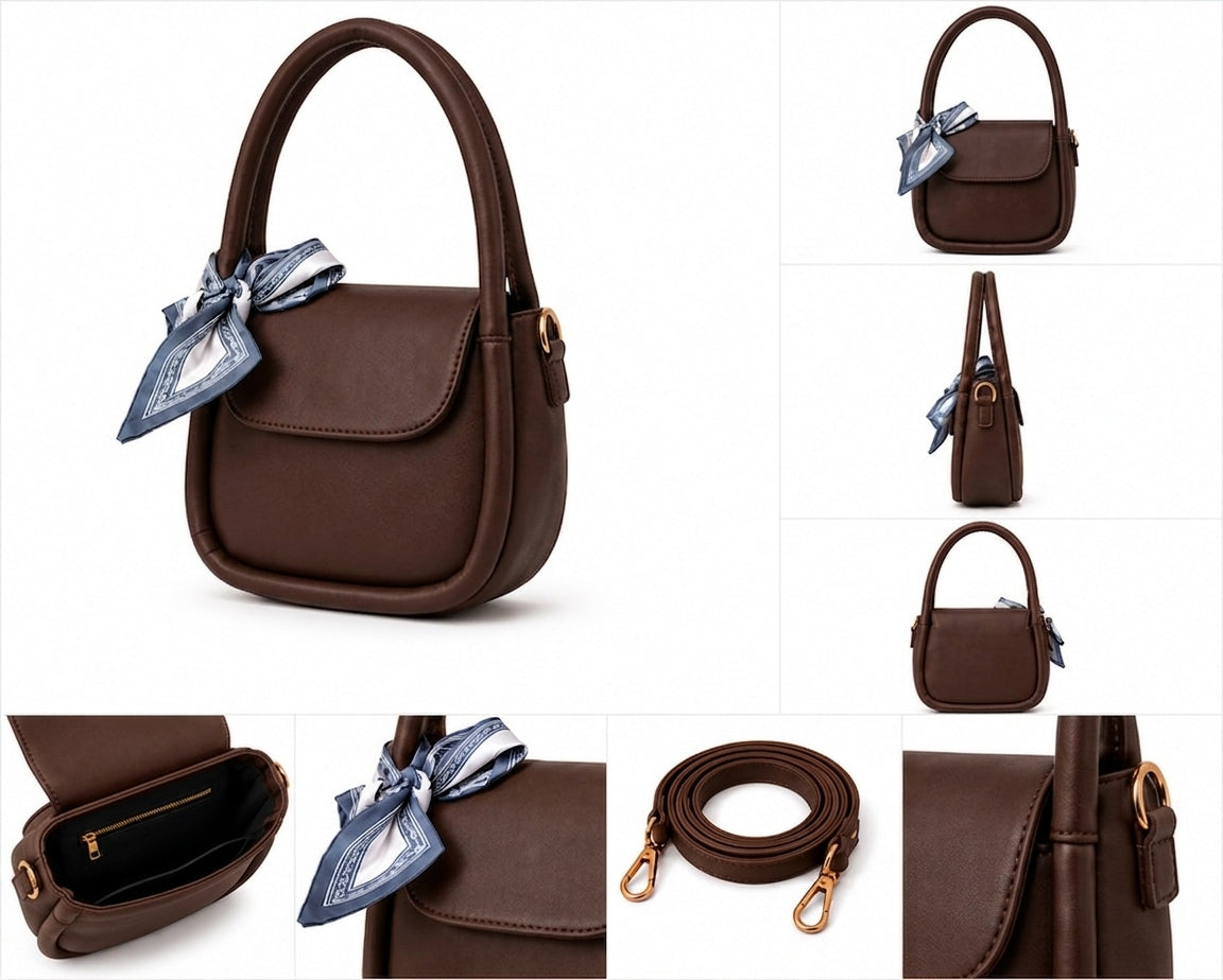 Crossbody Bag with Scarf For Women Fashion AlifLam