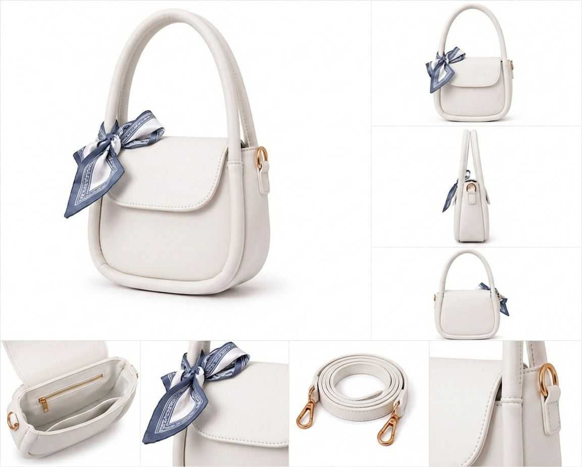 Crossbody Bag with Scarf For Women Fashion AlifLam