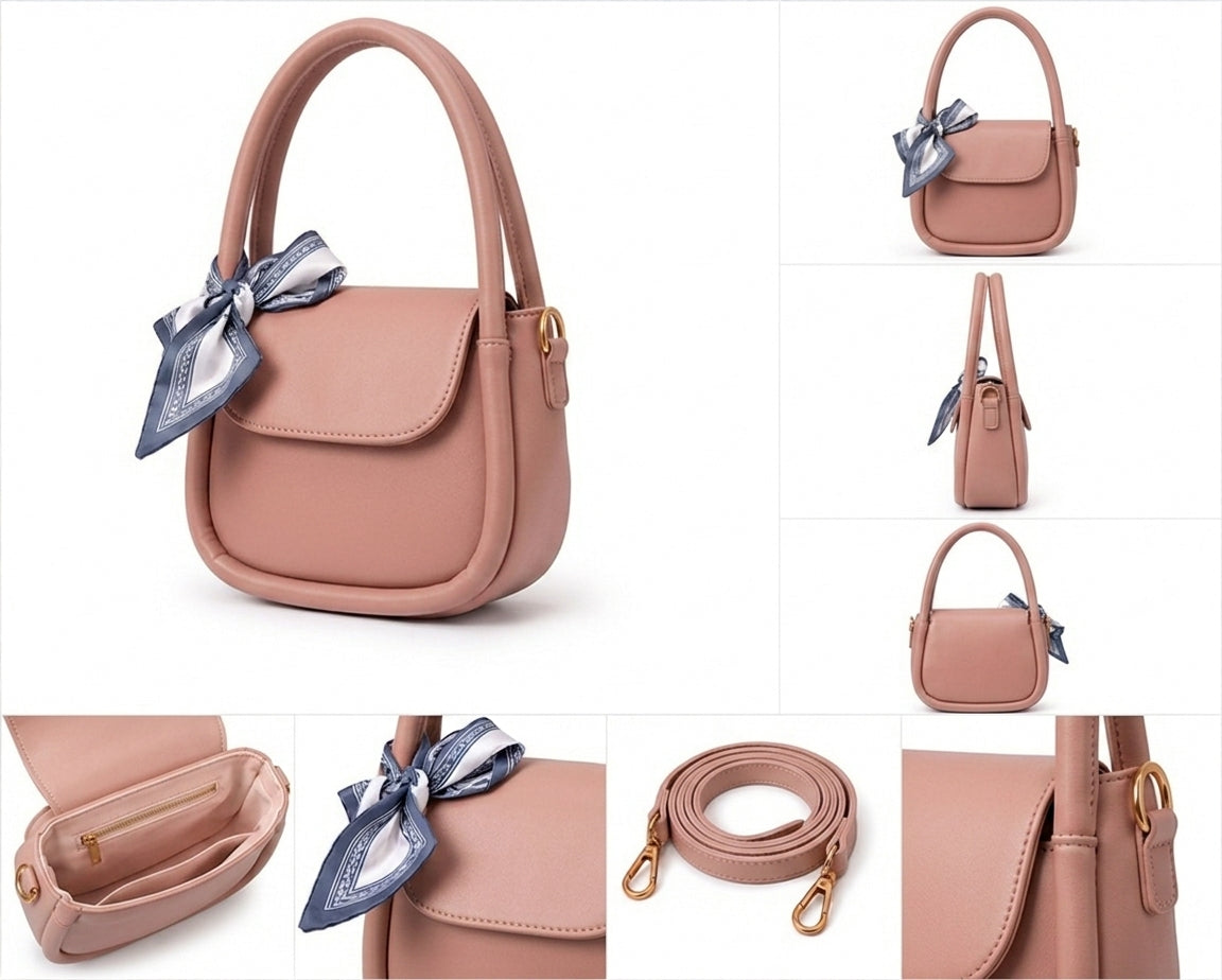 Crossbody Bag with Scarf For Women Fashion AlifLam
