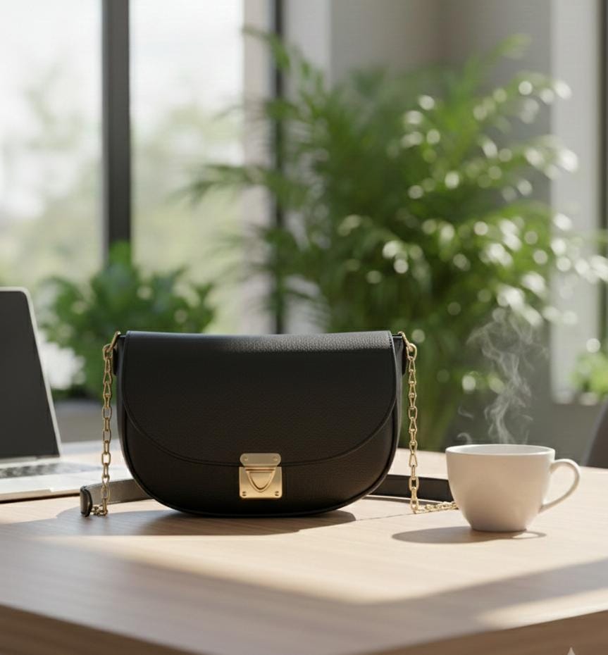 Black Chain Crossbody