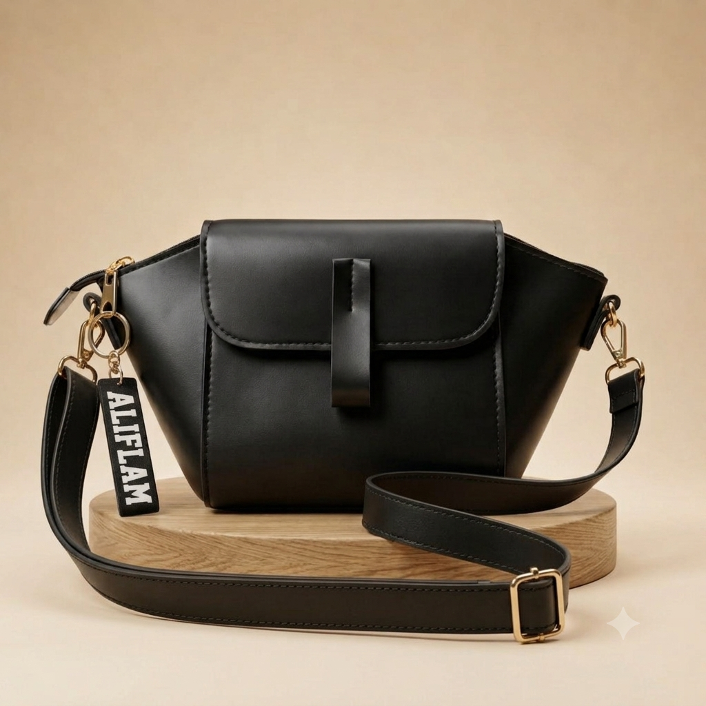 Black Velvet Shoulder Bag