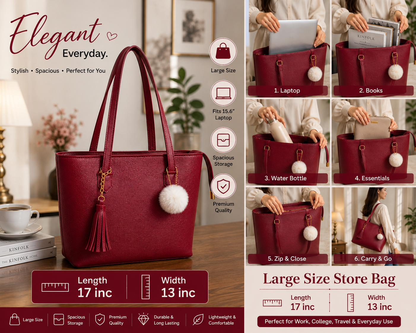 ALIFLAM Tote Laptop Bags