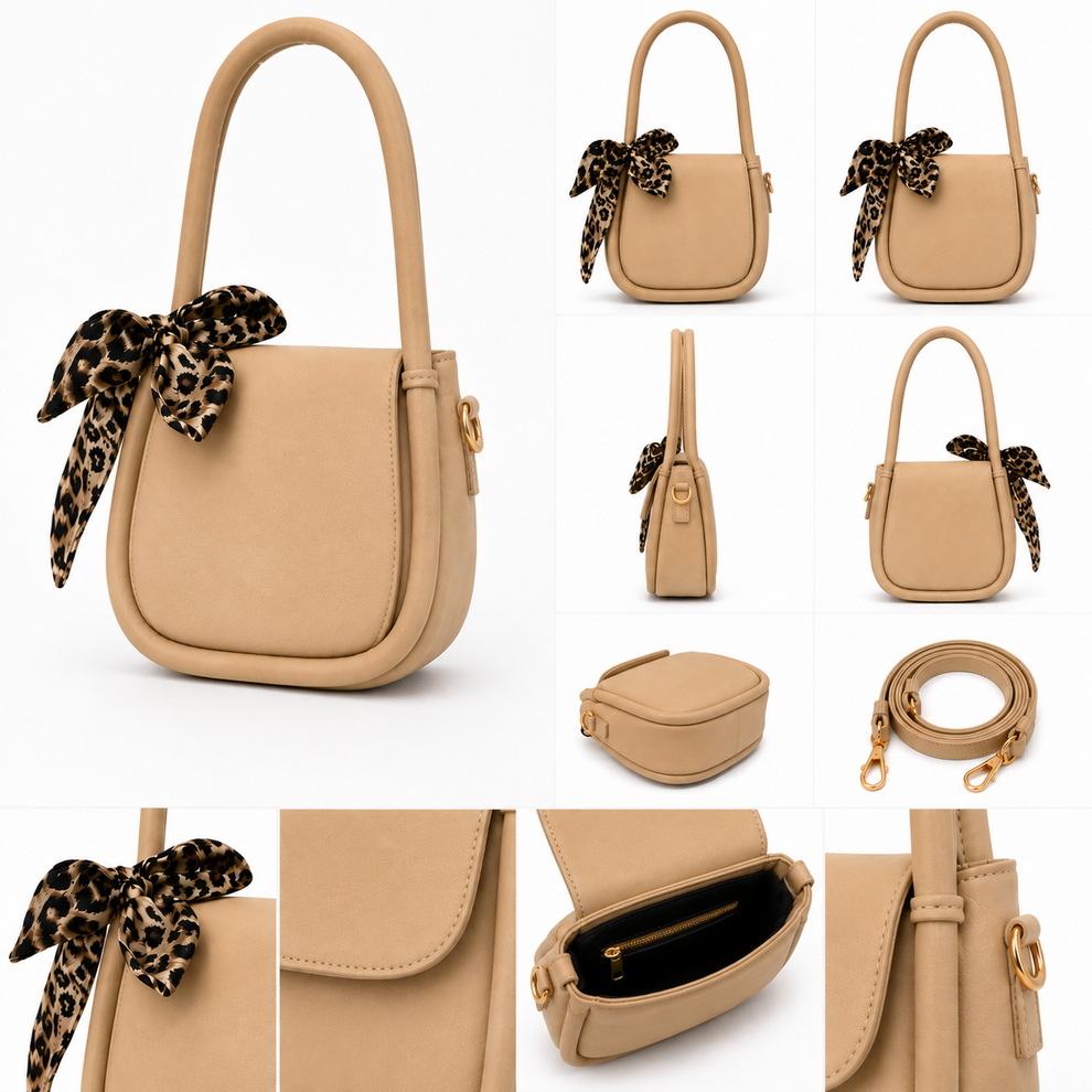 Crossbody Bag with Scarf For Women Fashion AlifLam