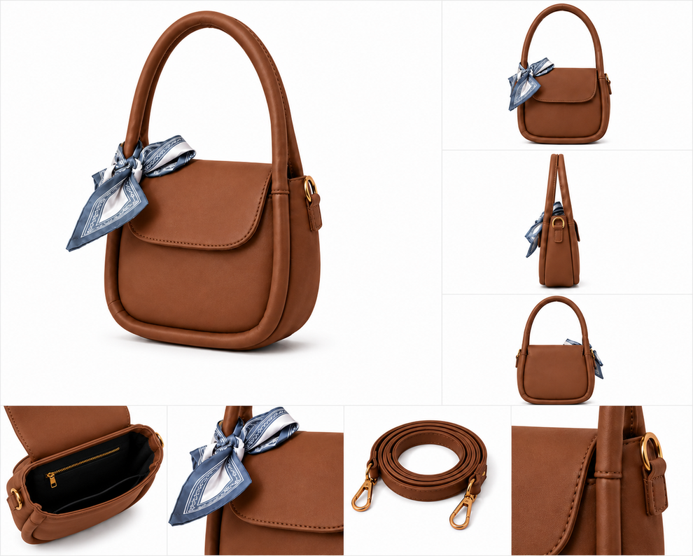 Crossbody Bag with Scarf For Women Fashion AlifLam