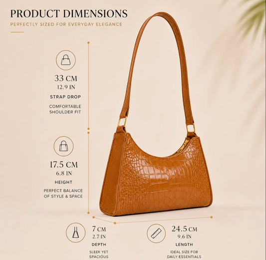 CROCODILE TEXTURE BAG (CRO)