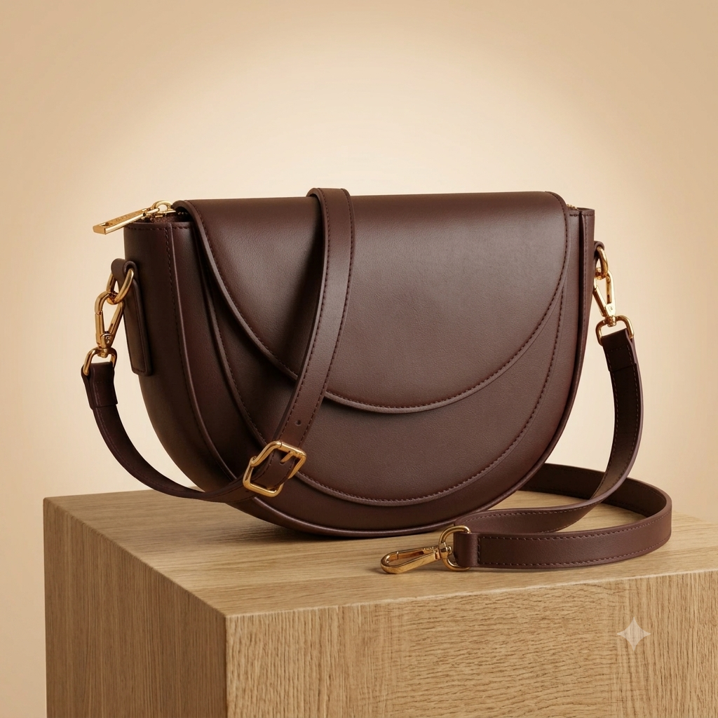 Chocolate Brown Ruby Shoulder Bag