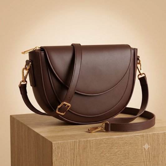 Chocolate Brown Ruby Shoulder Bag