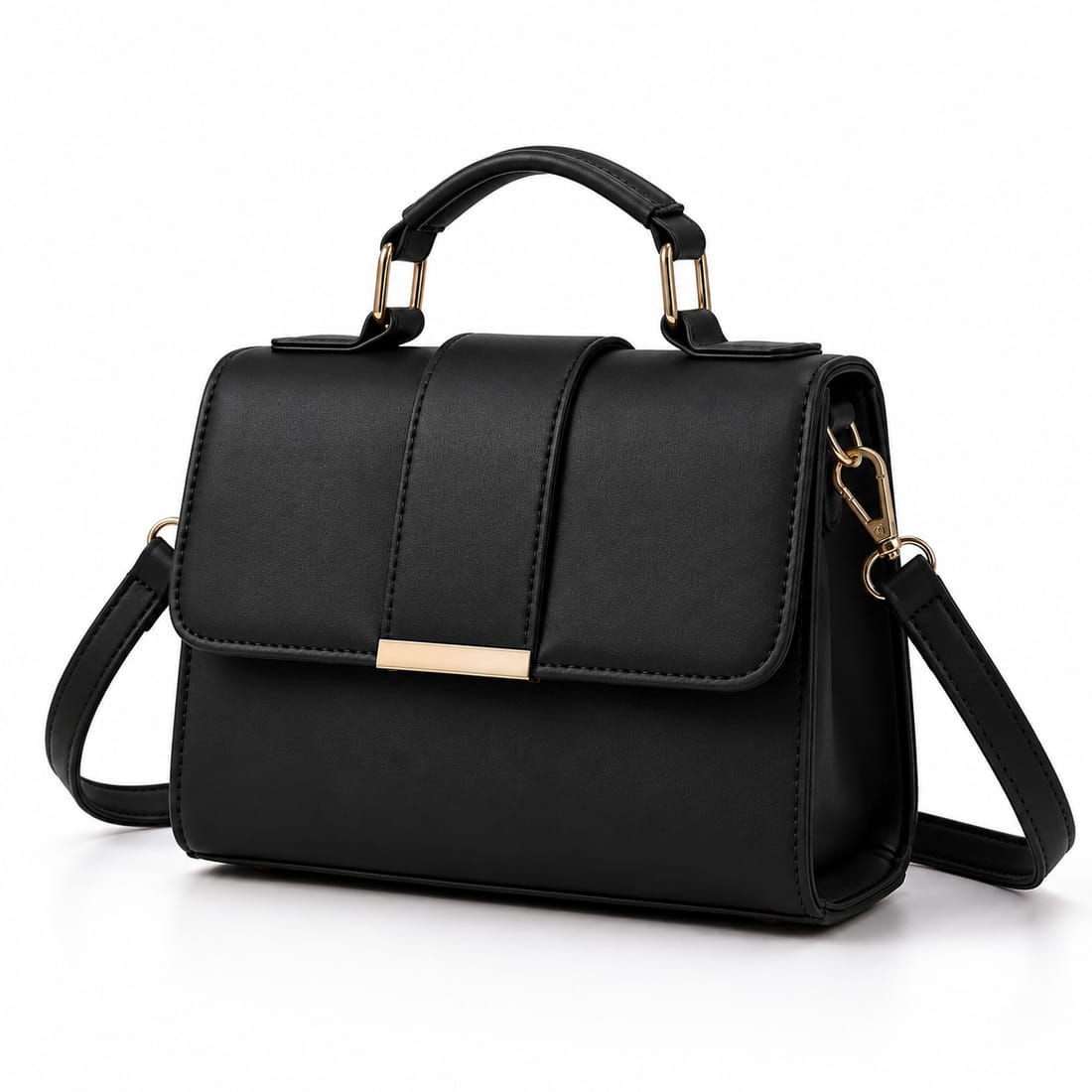 Black handle bag