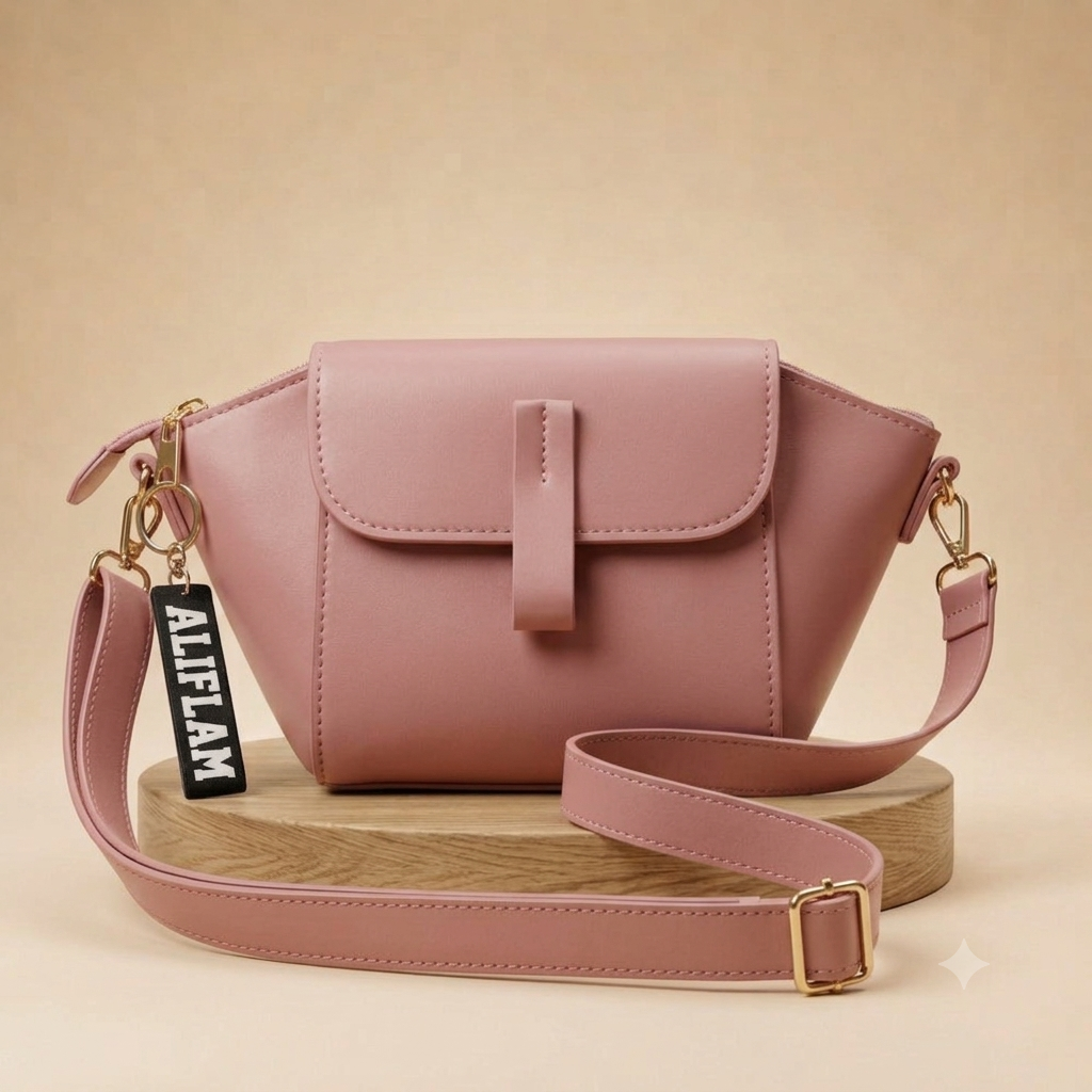 Pink Velvet Shoulder Bag