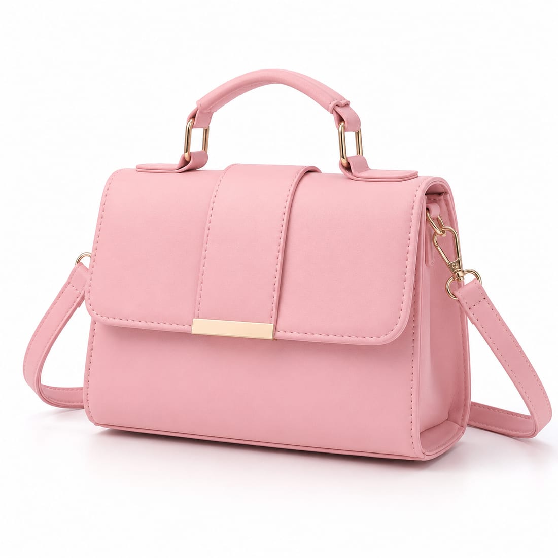 Pink handle Bag
