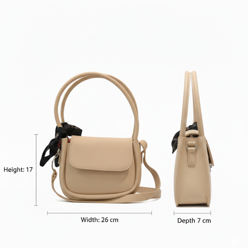 Crossbody Bag with Scarf For Women Fashion AlifLam