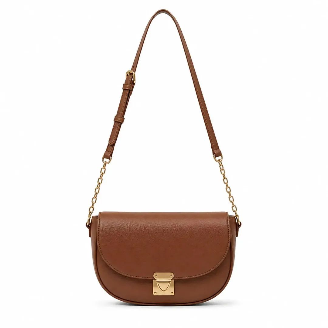 Brown Chain Crossbody