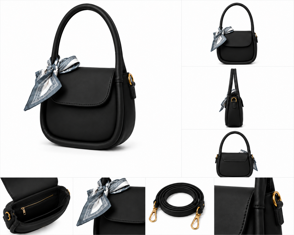 Crossbody Bag with Scarf For Women Fashion AlifLam
