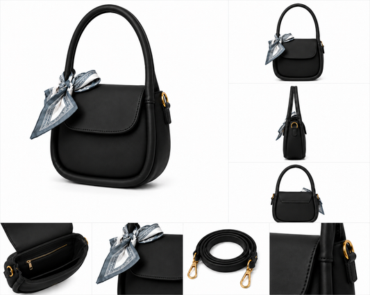 Crossbody Bag with Scarf For Women Fashion AlifLam